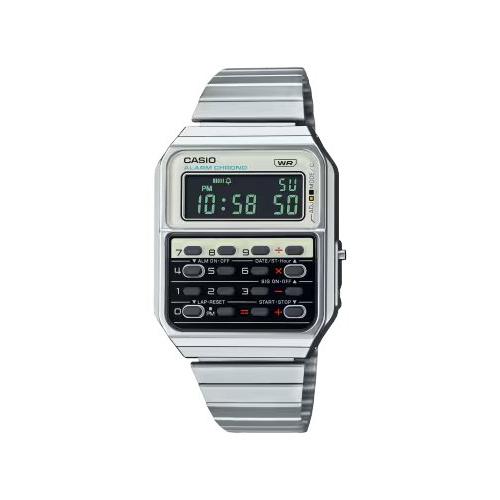 Casio Orologio VINTAGE Silver e White CA 500WE 7BEF