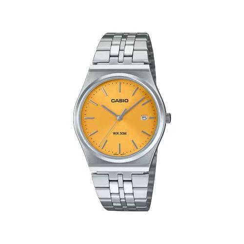 Casio Orologio TIMELESS Silver e Giallo MTP B145D 9AVEF
