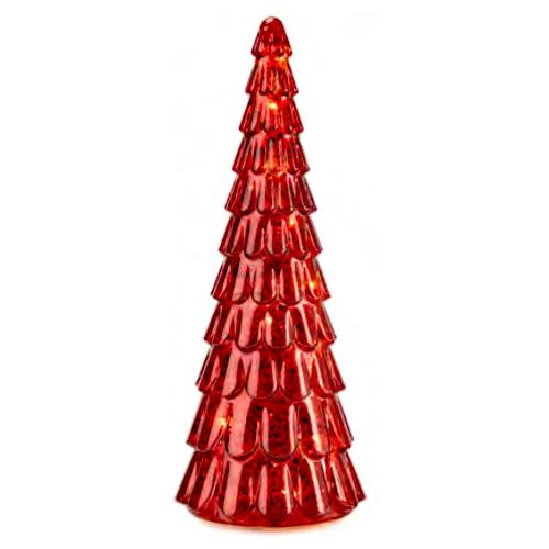 Fade Albero Natale LUMIERE Rosso (H32,5 D13 cm) 57859