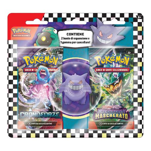 Gamevision Carte gioco Back to school 2024 con personaggio gomma POKÉMON Assortito PK60514