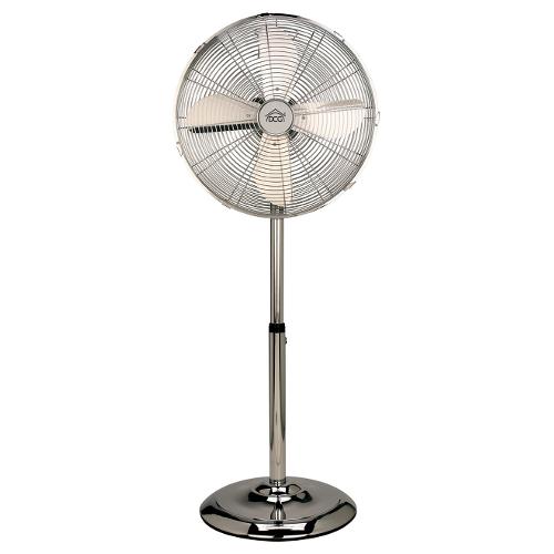 Dcg Ventilatore Pavimento Colonna Cromato VE1675 60W 50cm 4 Pale