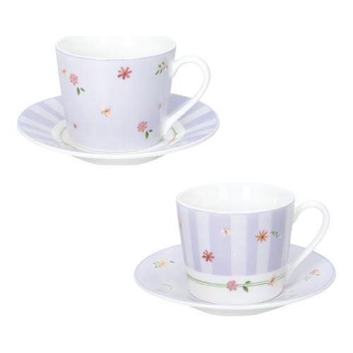 Brandani Set tazzine caffè con piatto 2 pz (100ml) POLLINE Lilla 51140