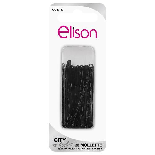 Elison Fermaglio capelli CITY STYLE Mollette 36 pz Black 13453