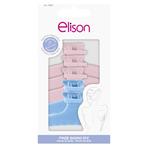 Elison Pinza capelli BODY Set 5 pz. Colori assortiti 13604