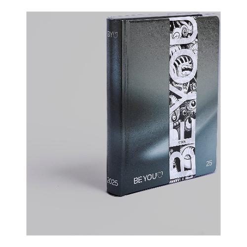 Beyou Diario scolastico Medium 2024/25 12m Set-Ago MOON Easy Nero BE9Y0000