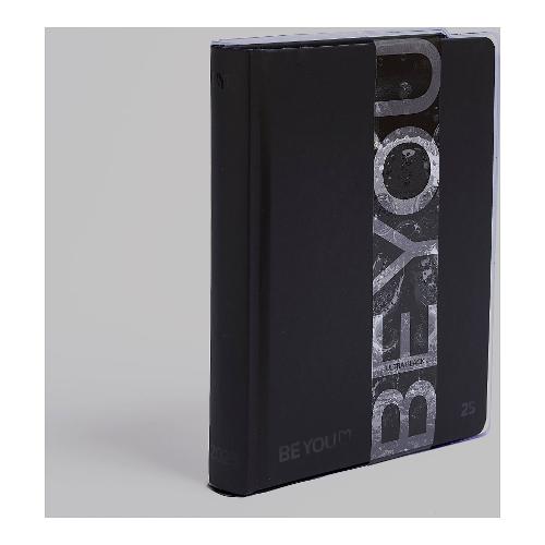 Beyou Diario scolastico Medium 2024/25 12m Set-Ago ULTRA BLACK Nero BE9Y1000