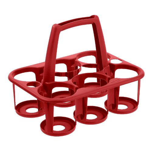 Tontarelli Porta bottiglie cestello 6 posti COVER LINE Rosso 8075144688