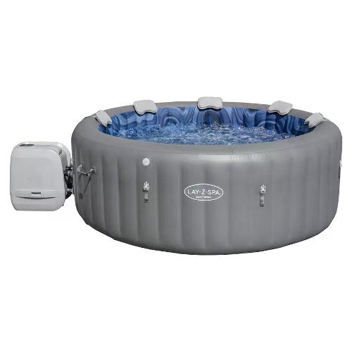 Bestway Spa idromassaggio Santorini gonfiabile (216x80cm) 5 - 7 persone LAY Z SPA Grigio e Blu 60075