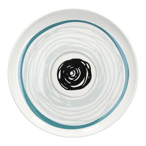 Andrea Fontebasso Piatto piano Porcellana (27cm) VIBES Bianco e Verde ED000272883