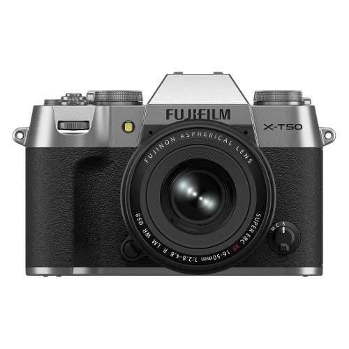 Fujifilm Fotocamera mirrorless 40Mpx X T50 Kit 16 50mm F2.8 4.8 R LM WR Silver