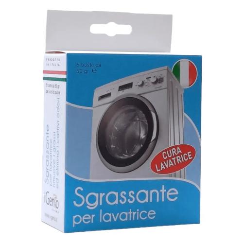 Igenio Detergente pulizia lavatrice Sgrassante in polvere 5 buste da 50 gr 984