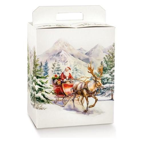 Scotton Scatola natalizia per panettone e bottiglia PAESAGGI (30,5x22,5x35 cm) 137673P