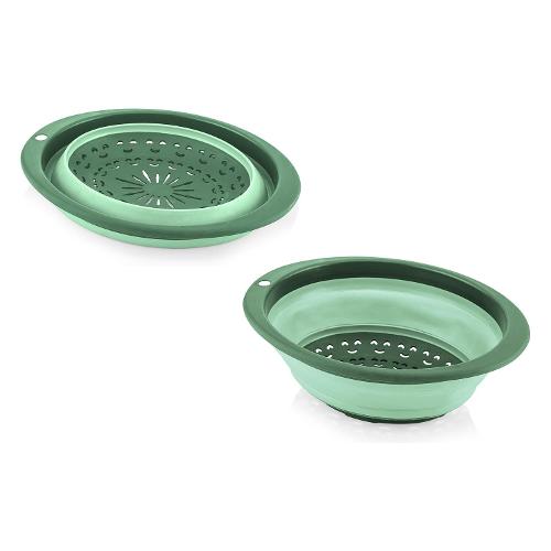 Cme Scolapasta Silicone (29cm) pieghevole salvaspazio Verde foresta 207800