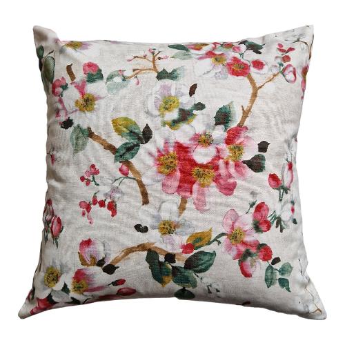 Olibò Cuscino arredo AMANDE Bianco e Rosa (42x42cm) 400306 AMA2