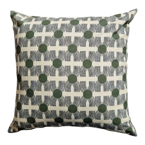 Olibò Cuscino arredo NEO Grigio e Verde (42x42cm) 400306 NEO5