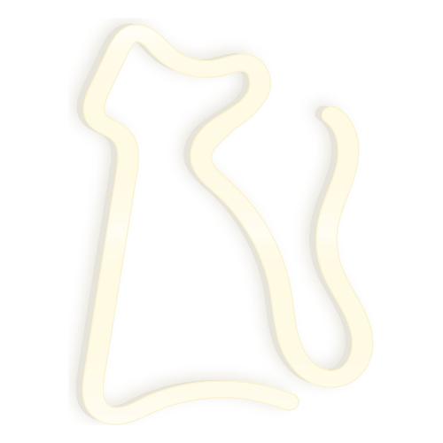 T Tex NEON SERIES Kitty Sagoma luminosa Giallo (18cm) TSL NS KT
