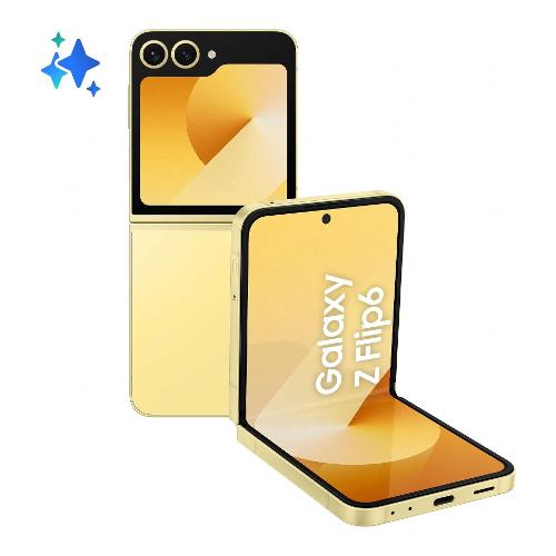 Samsung Smartphone 6,7" GALAXY Z FLIP6 AI 5G Yellow ( 256GB Ram 12GB 4000mAh ) SM F741BZYGEUE