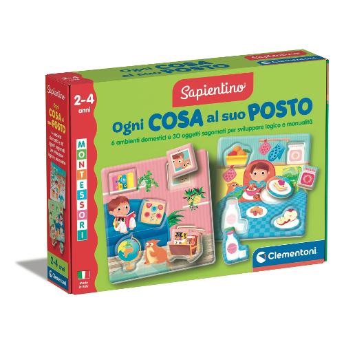 Clementoni Gioco educativo Ogni cosa al suo posto SAPIENTINO BABY MONTESSORI 16866