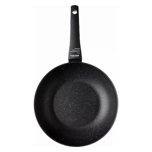 Moneta Wok Alluminio antiaderente 1 manico (28cm) YES Nero 0007954328