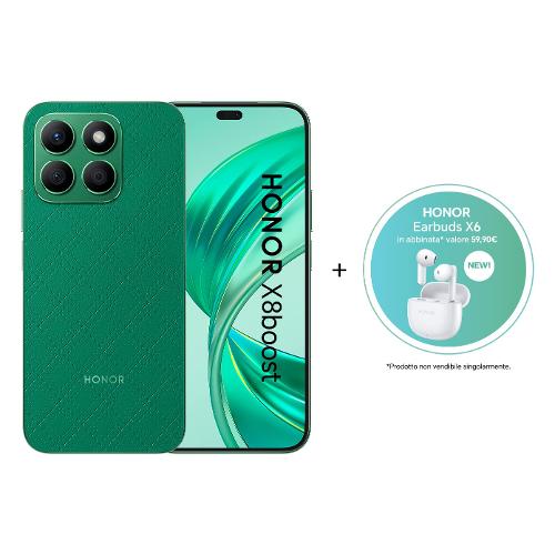 Honor Smartphone 6,7" X8BOOST + Earbuds X6 4G Lte Glamorous green 256GB Ram 8GB
