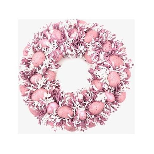 Dhg D.O.O. Decoro Ghirlanda 43x43x9 rosa Assortito 14336