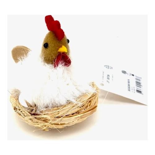 Dhg D.O.O. Decoro Statua gallina c/nido 7cm Assortito 19616