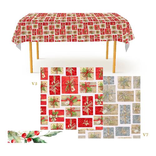 Vingi Tovaglia Natale GIORGIA Antimacchia Assortito (240x140cm) P6064