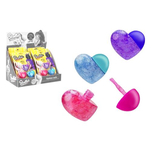 Globo Smalti per unghie Cuore 3 pz SBELLETTI Assortito 42238