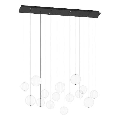 Eglo Sospensione ESPARDELLO Nero (117x20x150cm) 390334 8 luci - LED - Max 43,2W
