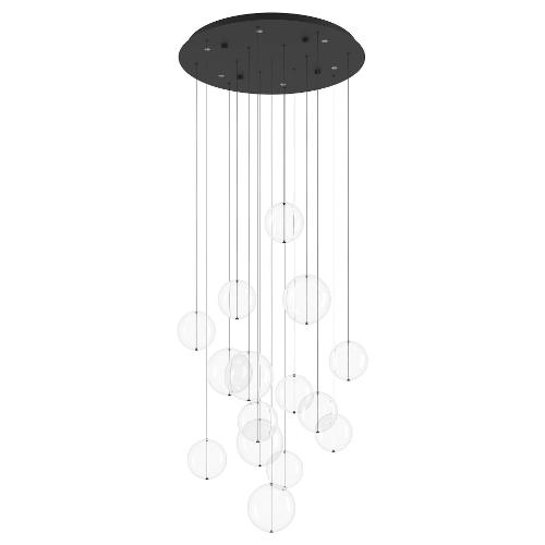 Eglo Sospensione ESPARDELLO Nero (58x150cm) 390333 6 luci - LED - Max 32,4W