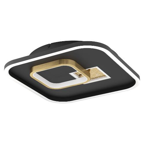 Eglo Plafoniera TIRIOLO Nero e Ottone (6x38cm) 901245 1 luce - LED - Max 21,3W