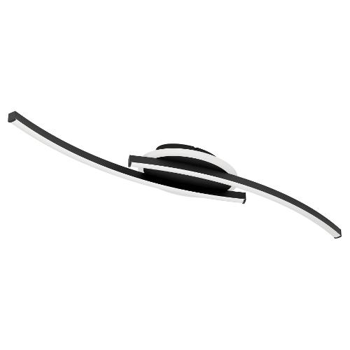 Eglo Plafoniera LUNGOLAGO Nero (74x14x6cm) 901218 1 luce - LED - Max 12W