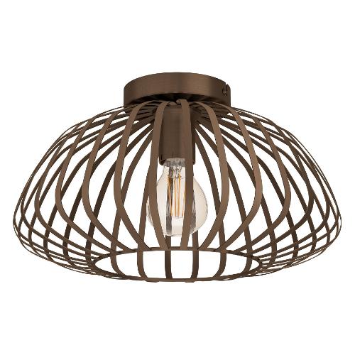 Eglo Plafoniera ESPINAL Bronzo (22x38,5cm) 901096 1 luce - E27 - Max 40W