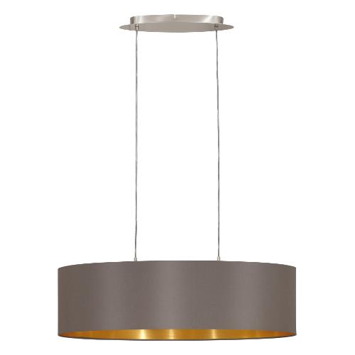 Eglo Sospensione MASERLO Cappuccino e Oro (78x22x110cm) 31614 1 luce - E27 - Max 60W
