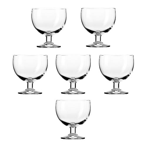 H&H Set coppette Vetro 6 pz (350ml) per gelato e macedonie Trasparente 2059835