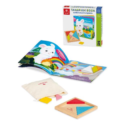 Dal Negro Gioco educativo Tangram Book, La Giornata di Coniglietto 36m+ 55758