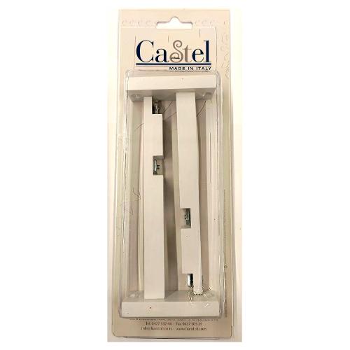 Castel Set supporti bastoni tenda Decò Doppio ALLU PROFIL Bianco ottico 118 B84236