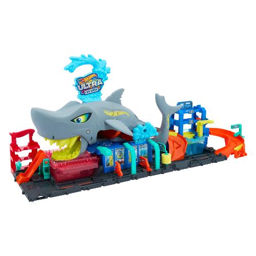 Mattel Autolavaggio mega squalo let's race HOT WHEELS HTN82