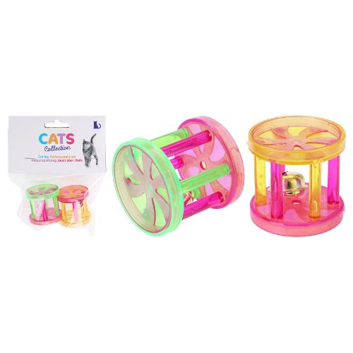 Koopman Giochi con sonaglio per gatto CATS COLLECTION Ruota 2 pz assortito 491011500