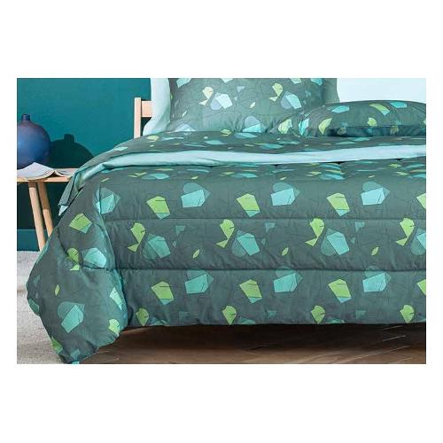 Bassetti Completo letto una piazza cotone NORDIC Turchese 9331541