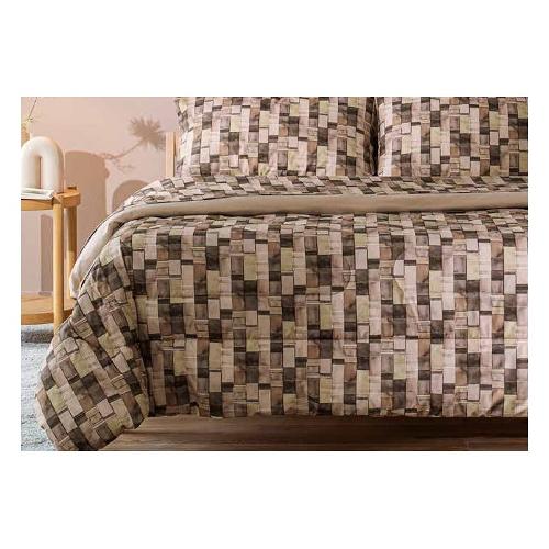 Bassetti Completo letto due piazze cotone TANGRAM Grigio 9331568