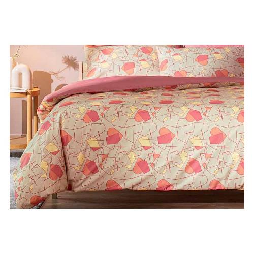 Bassetti Parure copripiumino piazza e mezza NORDIC Rosso 9331602