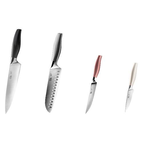 Mopita Set coltelli da cucina Inox 4 pz Fluo Professional Q.B. Colori assortiti FLUXC4QB101
