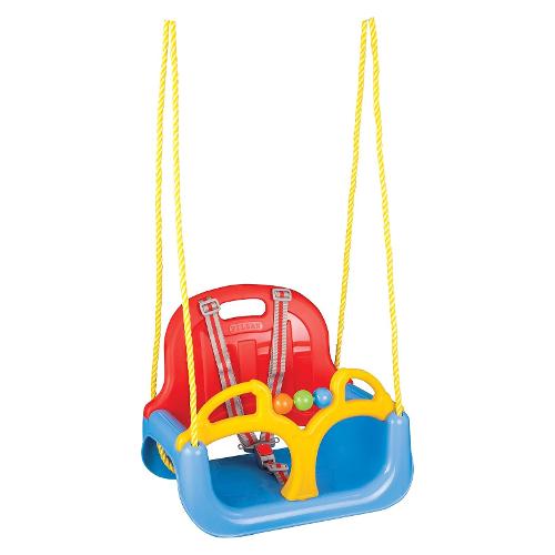 Pilsan Sedile altalena 3 in 1 modulabile con corde (max100Kg) Rosso e Blu 7744 SR