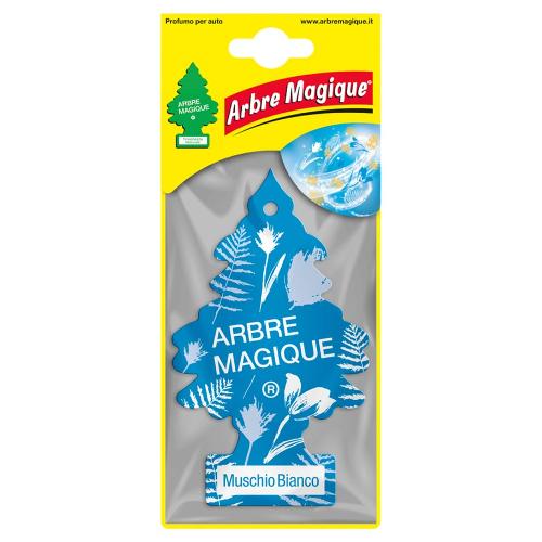Tavola Profumatore auto appendibile Muschio Bianco ARBRE MAGIQUE 176102