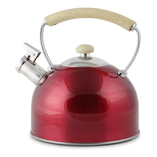 Cme Bollitore Inox (2,5L) ALLEGRO ZEN con fischietto Rosso 112674