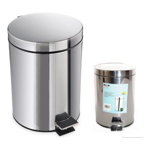 Cme Pattumiera cucina (5L) coperchio a pedale Inox 137325