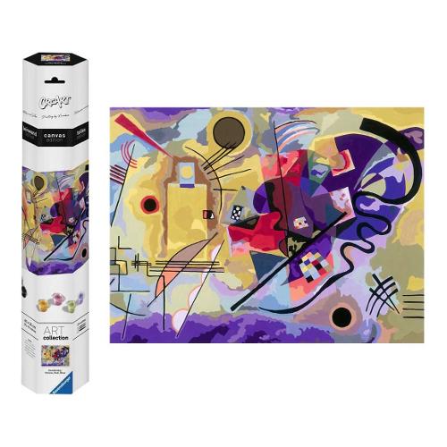 Ravensburger Set per dipingere Kandinsky, giallo rosso blu Canvas Edition CREART 23918