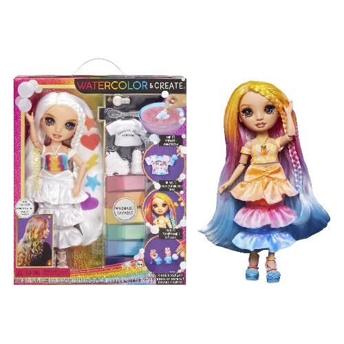 Mga Bambola WaterColor & Create Doll Brown Eyes (28cm) RAINBOW HIGH 507598