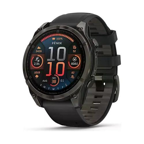 Garmin Smartwatch ( AMOLED ) FENIX 8 Sapphire e Carbon gray 47 mm 010 02904 21